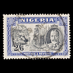 8043: Nigeria SG42 2s6d Blue & Black 1936 Sc#46 Mi39 Used C£45, view 3