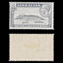 8044: Gibraltar SG112 2d Pale grey 1932 Sc#98 Mi98A Mint MH C£14, view 1