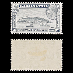 8044: Gibraltar SG112 2d Pale grey 1932 Sc#98 Mi98A Mint MH C£14, view 2