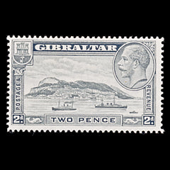 8044: Gibraltar SG112 2d Pale grey 1932 Sc#98 Mi98A Mint MH C£14, view 3