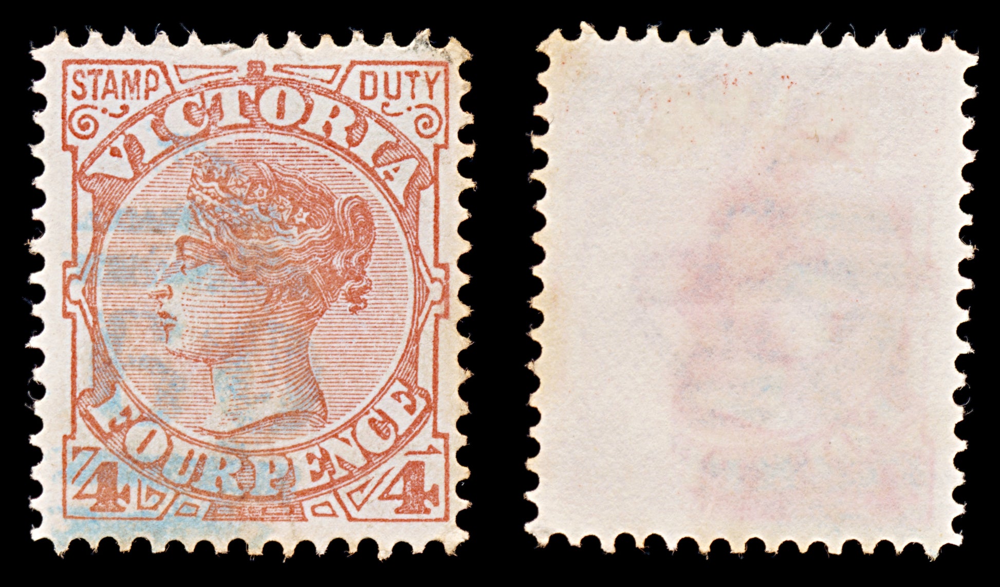 8053: Victoria SG316 Blue Postmark 1887 Sc#163 Mi103 Used