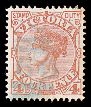 8053: Victoria SG316 Blue Postmark 1887 Sc#163 Mi103 Used