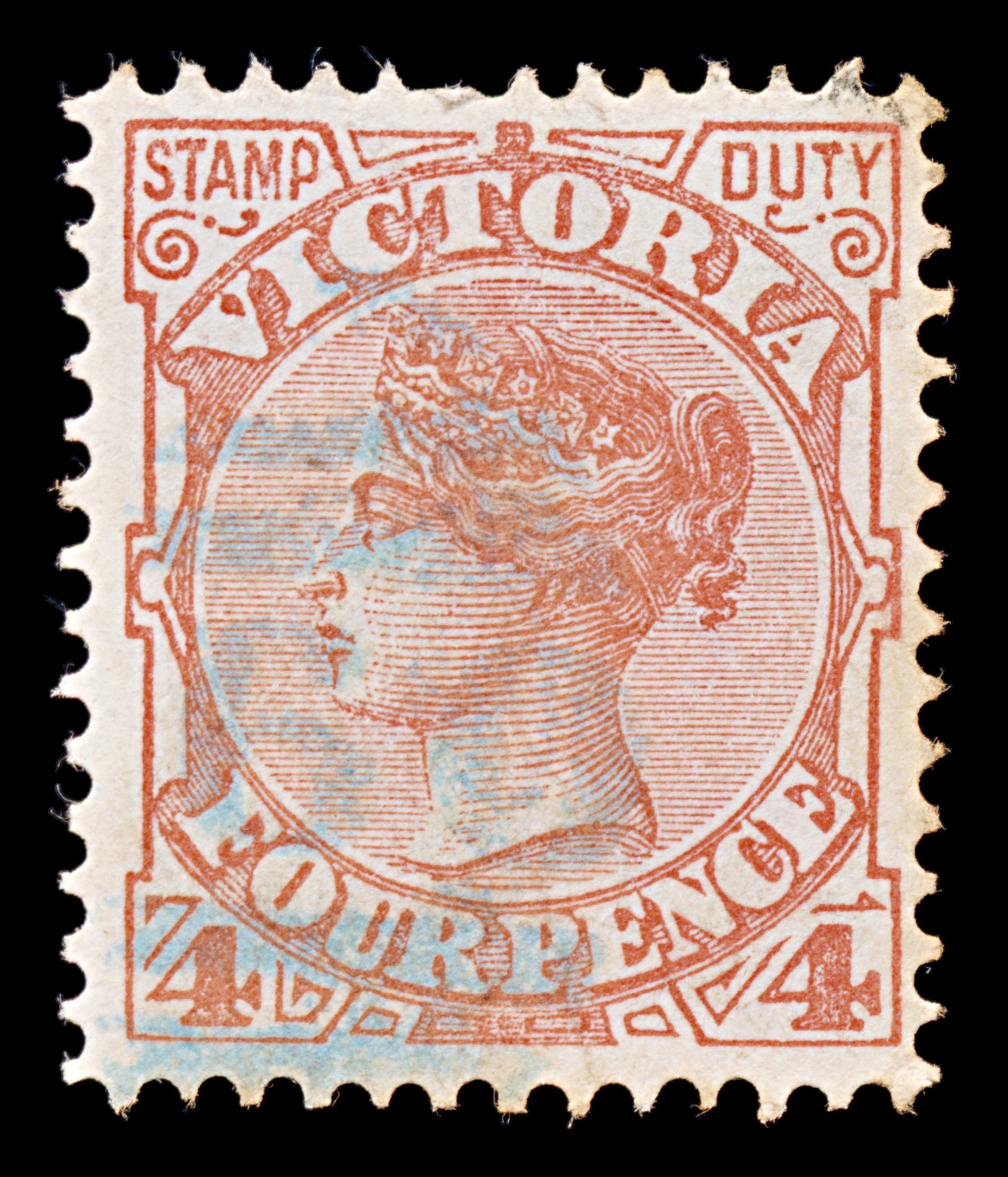 8053: Victoria SG316 Blue Postmark 1887 Sc#163 Mi103 Used