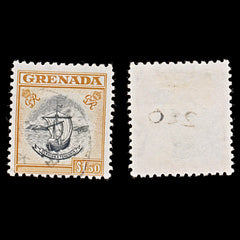 8055: Grenada SG183 1.50$ Orange 1951 Sc#162 Mi154 Used C£10, view 1
