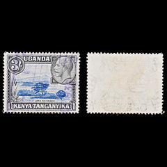 8067: KUT SG120 3s Blue & Black 1935 Sc#56 Mi41A Used C£15, view 1
