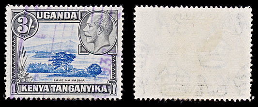8067: KUT SG120 3s Blue & Black 1935 Sc#56 Mi41A Used C£15