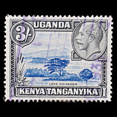 8067: KUT SG120 3s Blue & Black 1935 Sc#56 Mi41A Used C£15, view 3