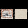 8068: KUT SG145b 1s Black & Yellowish brown 1949 Sc#80a Mi66C Mint MVLH C£24