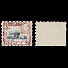 8068: KUT SG145b 1s Black & Yellowish brown 1949 Sc#80a Mi66C Mint MVLH C£24, view 2