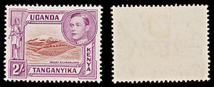 8069: KUT SG146b 2s Brown & Red violet 1944 Sc#81 Mi67D Mint MLH C£50