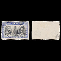8080: Nigeria SG42 2'6s Blue & Black 1936 Sc#46 Mi39 Used C£45, view 1