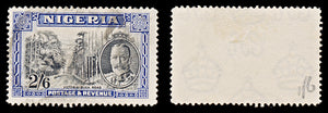 8080: Nigeria SG42 2'6s Blue & Black 1936 Sc#46 Mi39 Used C£45