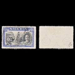 8080: Nigeria SG42 2'6s Blue & Black 1936 Sc#46 Mi39 Used C£45, view 2
