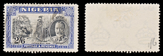 8080: Nigeria SG42 2'6s Blue & Black 1936 Sc#46 Mi39 Used C£45