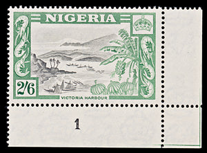 8095: Nigeria SG77 2s6d Green & Black 1953 Sc#88 Mi80 Mint MH C£20