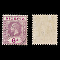 8097: Nigeria SG7 6d Bright purple & Dull purple 1914 Sc#7 Mi7 Used C£10