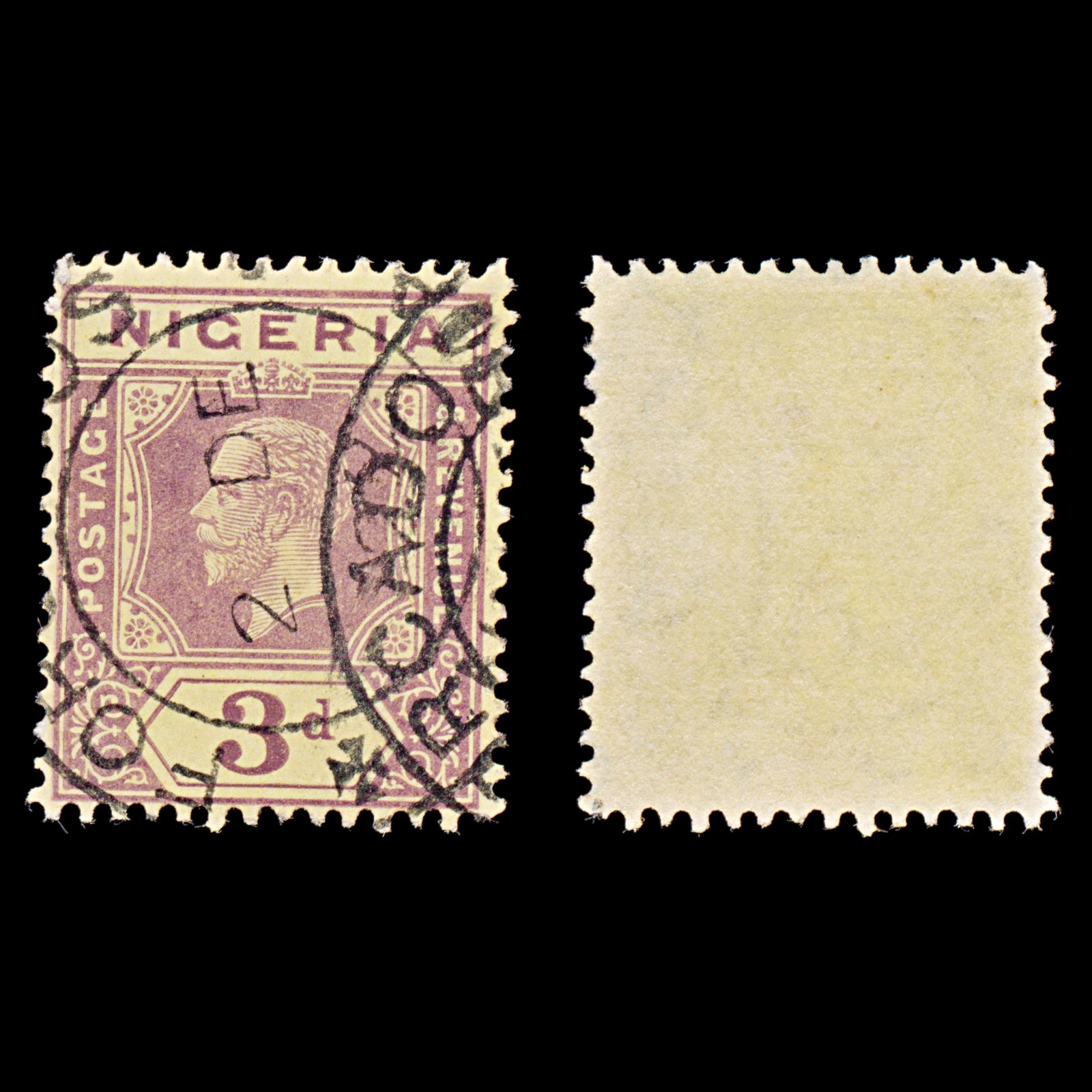 8101: Nigeria SG5e 3d Purple 1921 Used C£15