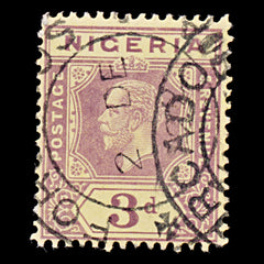 8101: Nigeria SG5e 3d Purple 1921 Used C£15, view 3