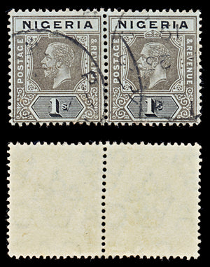 8102: Nigeria SG8 1s Black 1914 Sc#15 Mi8ay Used C£46