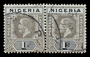 8102: Nigeria SG8 1s Black 1914 Sc#15 Mi8ay Used C£46