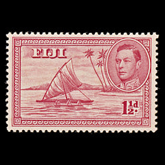 8105: Fiji SG251 1½d Carmine 1938 Sc#119 Mi94aCI Mint MNH C£18, view 3