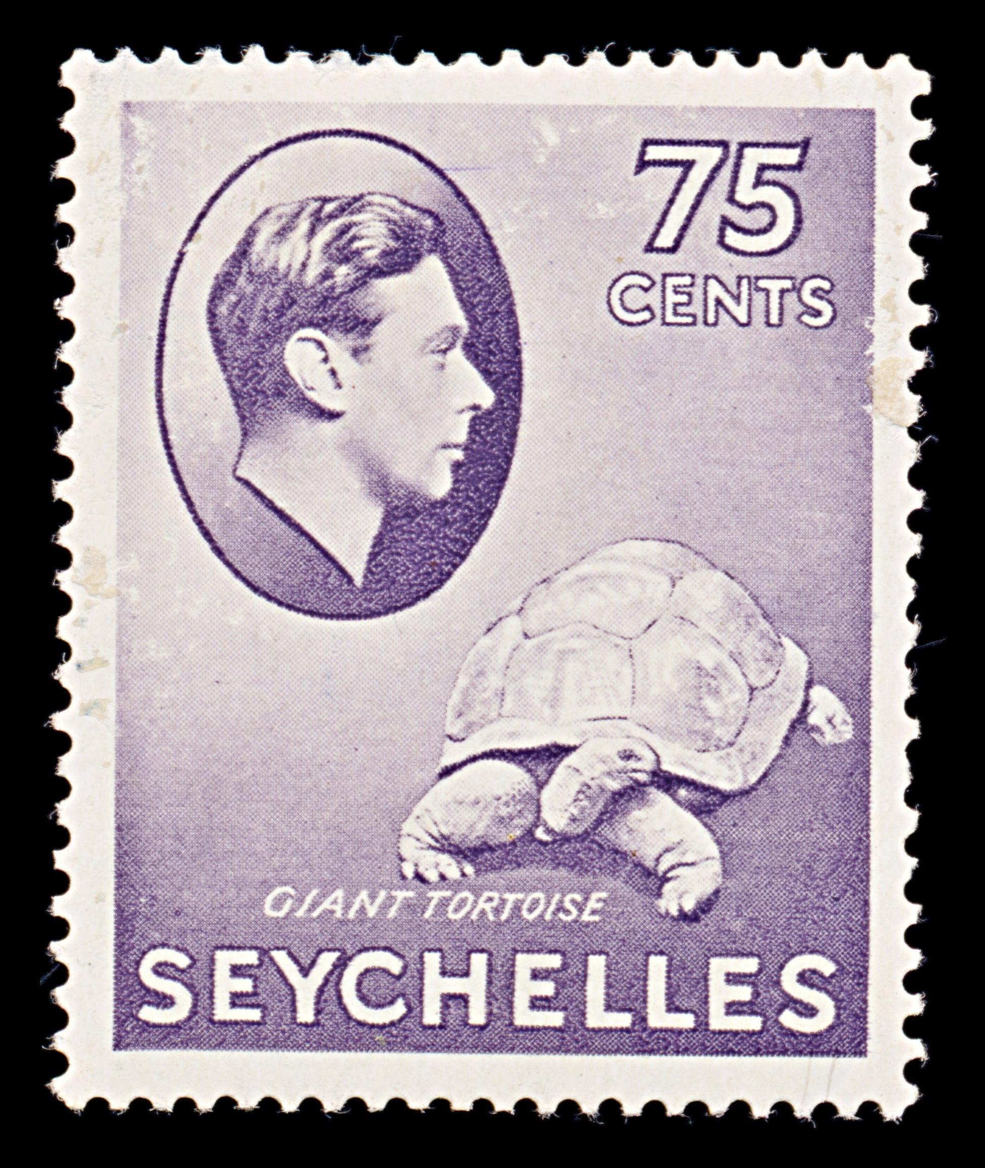 8124: Seychelles SG145a Flaw on Oval 1941 Sc#143a Mint MLH C£35
