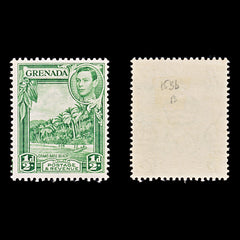 8135: Grenada SG153b ½d Yellow green 1938 Mi124a Mint MH C£13, view 1