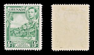 8135: Grenada SG153b ½d Yellow green 1938 Mi124a Mint MH C£13