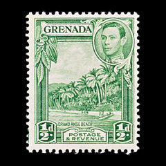 8135: Grenada SG153b ½d Yellow green 1938 Mi124a Mint MH C£13, view 4