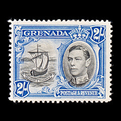 8137: Grenada SG161 2s Black & Ultramarine 1938 Sc#140 Mi132A Mint MLH C£45, view 3