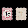 8143: Bechuanaland SGD7a 1c Carmine 1961 Sc#J7 MiP7IIy Mint MLH C£21
