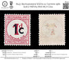 8143: Bechuanaland SGD7a 1c Carmine 1961 Sc#J7 MiP7IIy Mint MLH C£21