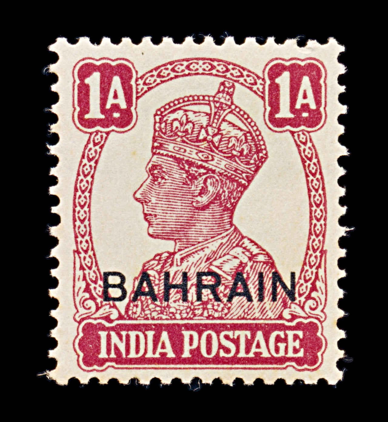 8146: Bahrain SG41 1A Carmine 1944 Sc#41 Mi39 Mint MNH C£8