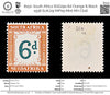 8150: South Africa SGD29a 6d Orange & Black 1938 Sc#J29 MiP29 Mint MH C£16