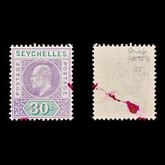 8152: Seychelles SG52 30c Green & Purple 1903 Sc#44 Mi44 Mint MNH C£11, view 1