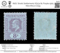 8167: Straits Settlements SG131 8c Purple 1905 Mint MVLH C£55