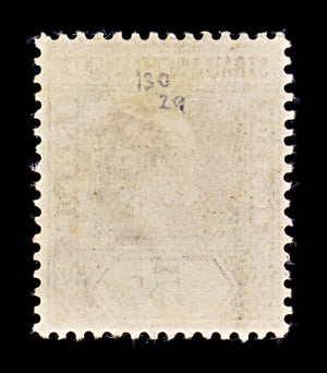 8168: Straits Settlements SG130 5c Dull purple 1906 Mint MVLH C£29