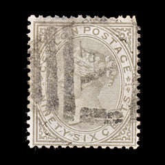8181: Ceylon SG132 96c Brown grey 1872 Sc#73 Mi54C Used C£20, view 3