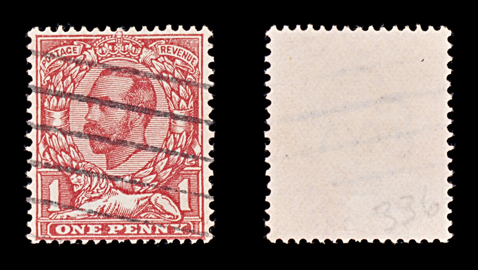8186: GB SG336 1d Scarlet 1912 Sc#156 Mi124IBXa Used C£30