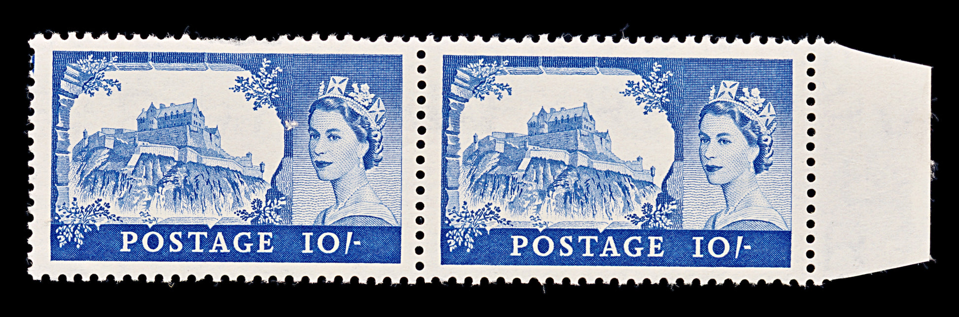 8202: GB SG538 10s Ultramarine 1955 Sc#311 Mi280I Mint MNH C£180