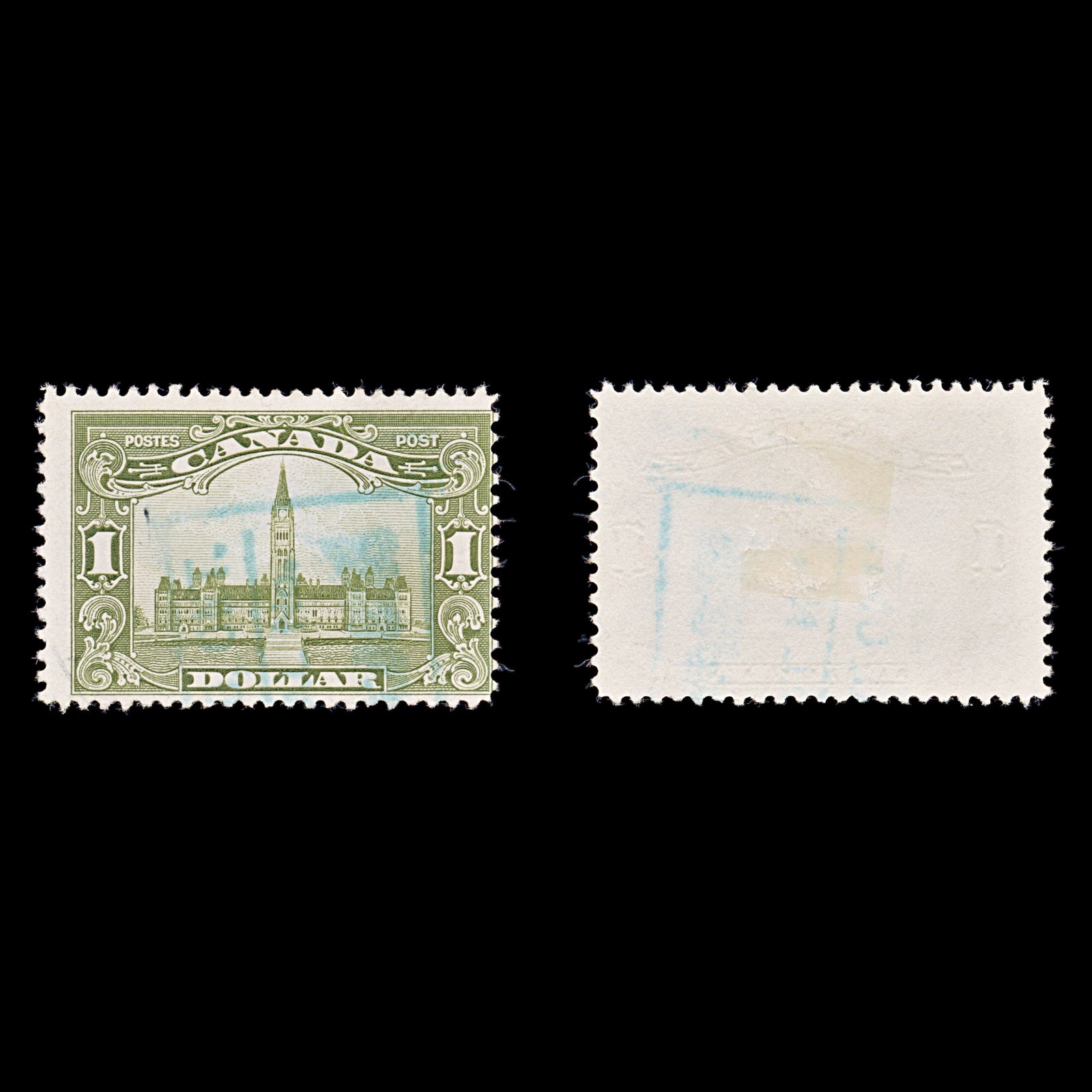 8212: Canada SG285 1$ Olive green 1929 Sc#159 Mi138 Used C£85