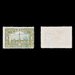 8212: Canada SG285 1$ Olive green 1929 Sc#159 Mi138 Used C£85, view 1