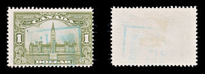 8212: Canada SG285 1$ Olive green 1929 Sc#159 Mi138 Used C£85