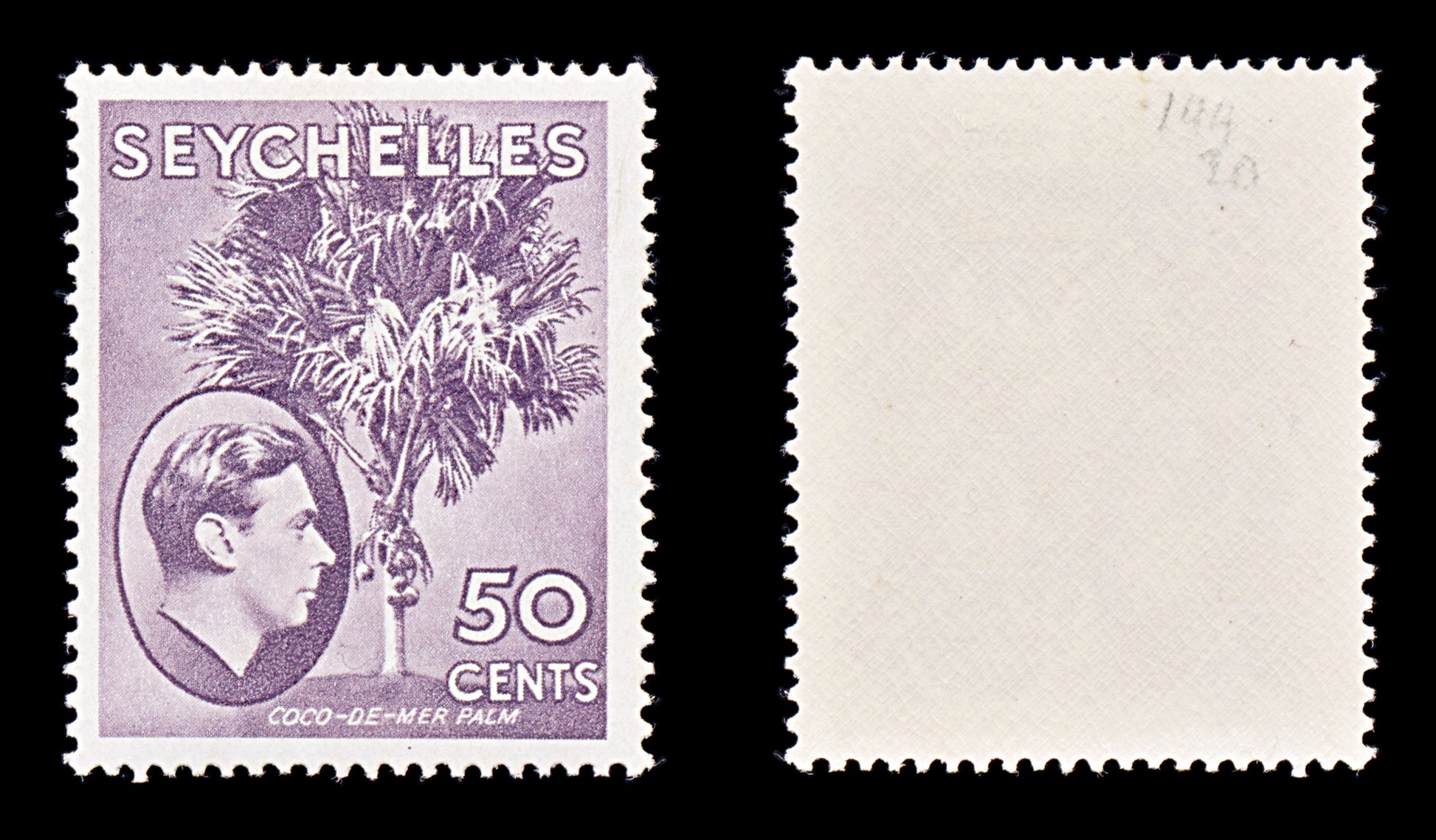 8219: Seychelles SG144 50c Deep red violet 1938 Sc#141a Mint MVLH C£20