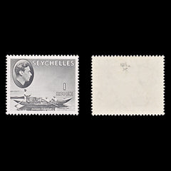 8220: Seychelles SG146a 1R Slate 1941 Sc#145a Mint MLH C£75, view 1