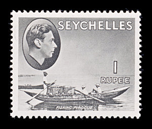 8220: Seychelles SG146a 1R Slate 1941 Sc#145a Mint MLH C£75