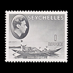 8220: Seychelles SG146a 1R Slate 1941 Sc#145a Mint MLH C£75, view 3