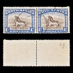 8230: South Africa SG62 2x 1s Brown & Blue 1939 Sc#62 Mi89-90 Used C£18, view 2