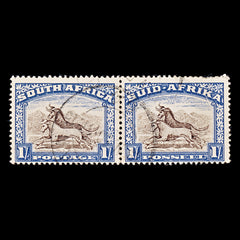 8230: South Africa SG62 2x 1s Brown & Blue 1939 Sc#62 Mi89-90 Used C£18, view 3