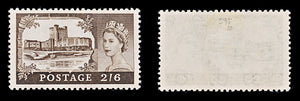8238: GB SG595 2'6s Black brown 1959 Sc#371 Mi335I Mint MLH C£10